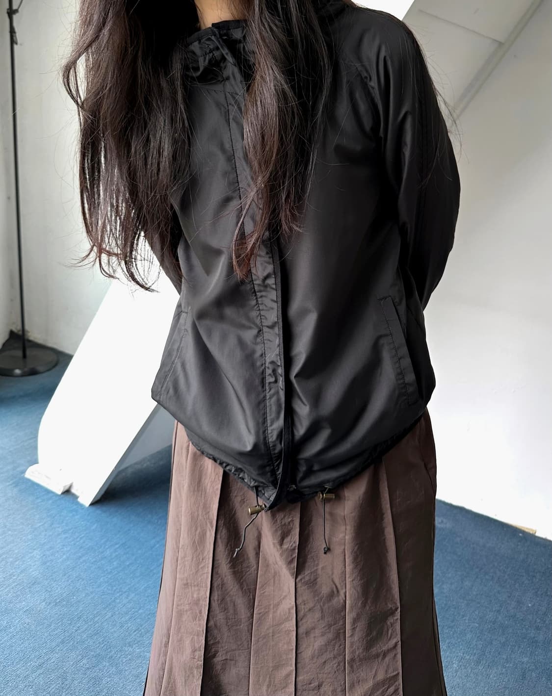 Inner fleece washed poly easy parka 상품이미지8