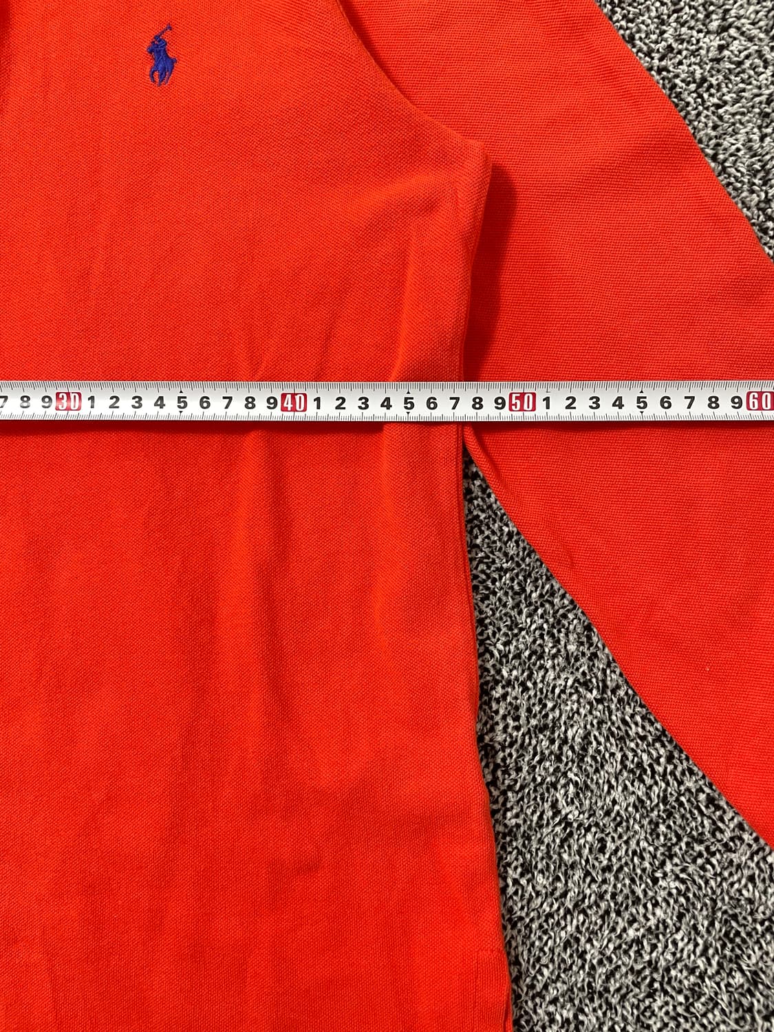 빈티지9. 폴로랄프로렌 피케 폴로 셔츠 롱슬리브 긴팔 티셔츠 오렌지 상품이미지5