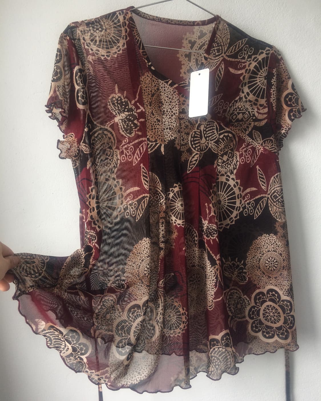 Oriental mood mesh top 상품이미지5