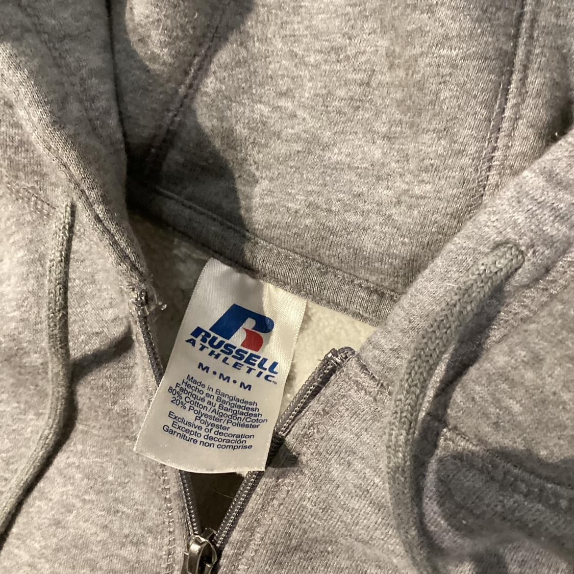 러셀 애슬레틱 스웻 후드집업 그레이 상품이미지4