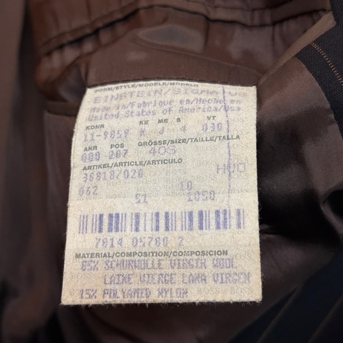 휴고 보스 USA 버건디 스트라이프 셋업 상품이미지7