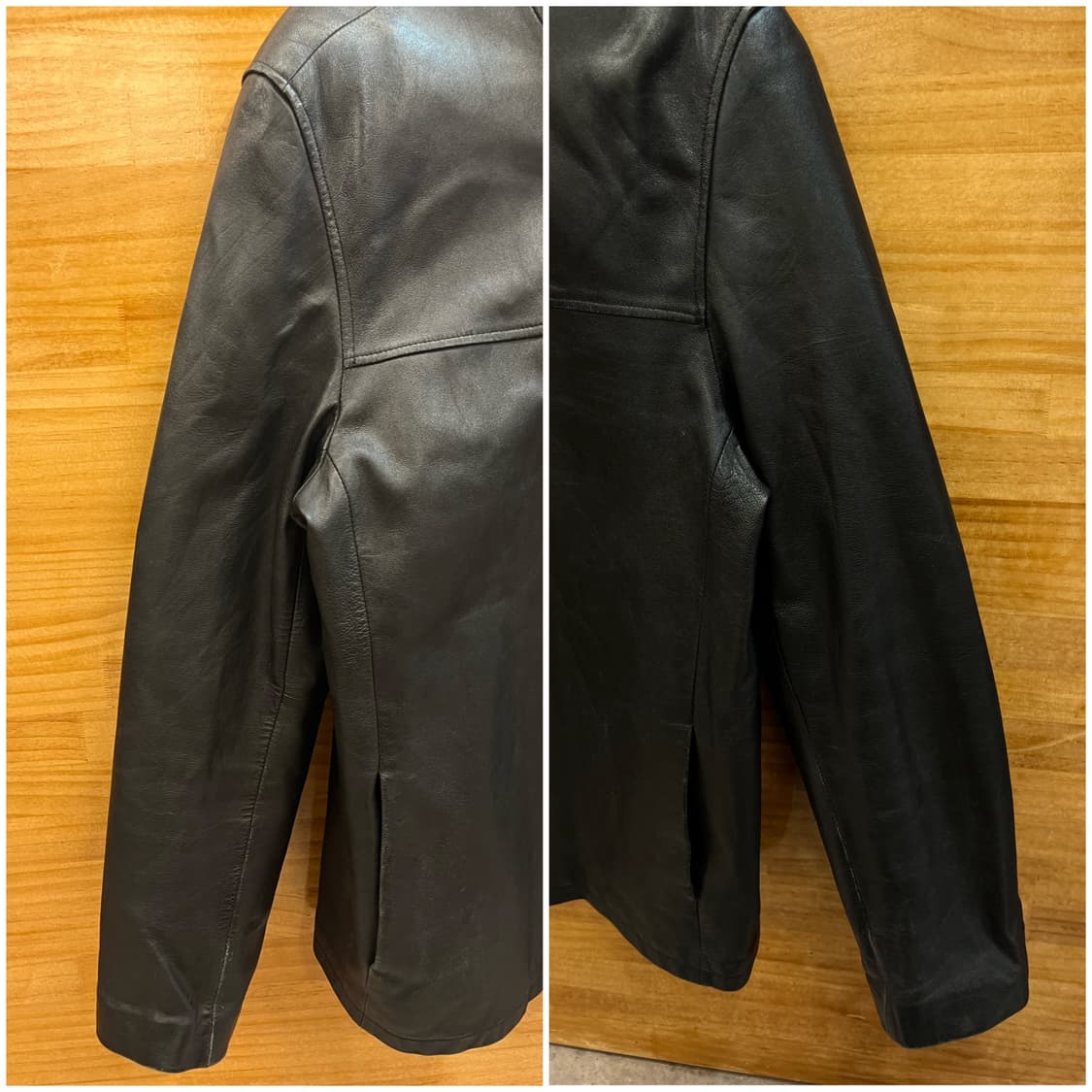 빈티지 양가죽 레더 가죽 자켓 블랙 110 #csz2776  상품이미지6