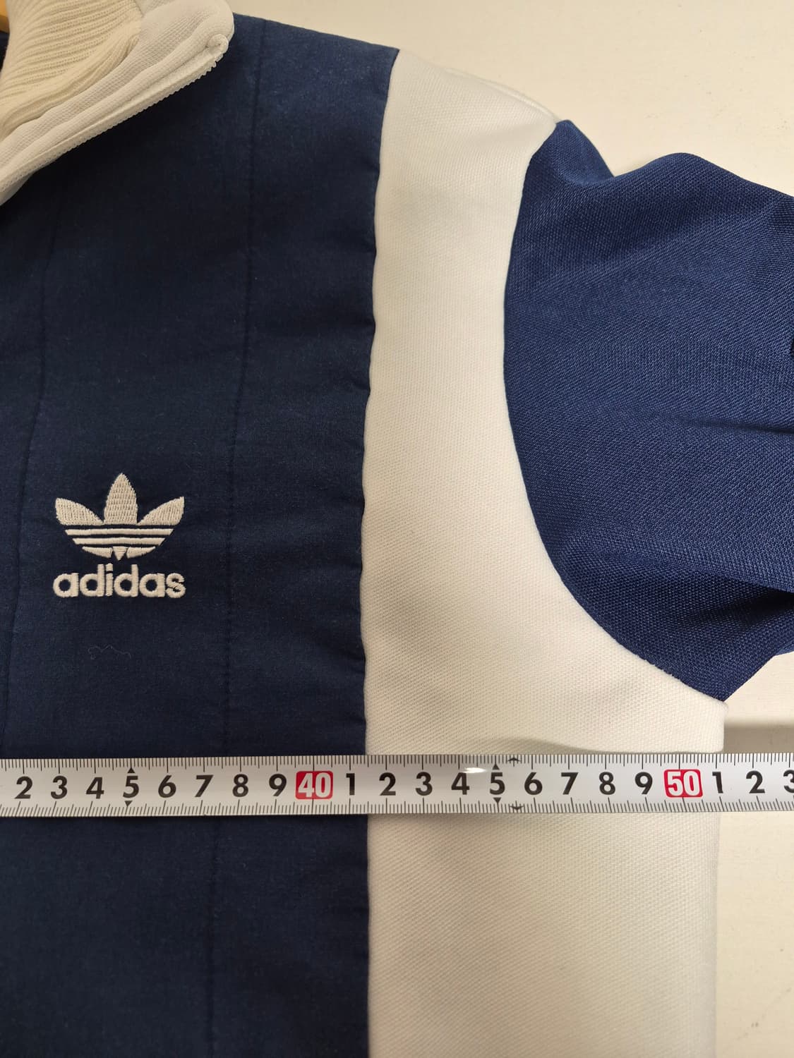 아디다스 해외판 희귀STV 네이비 화이트 배색 트랙탑져지95 상품이미지6