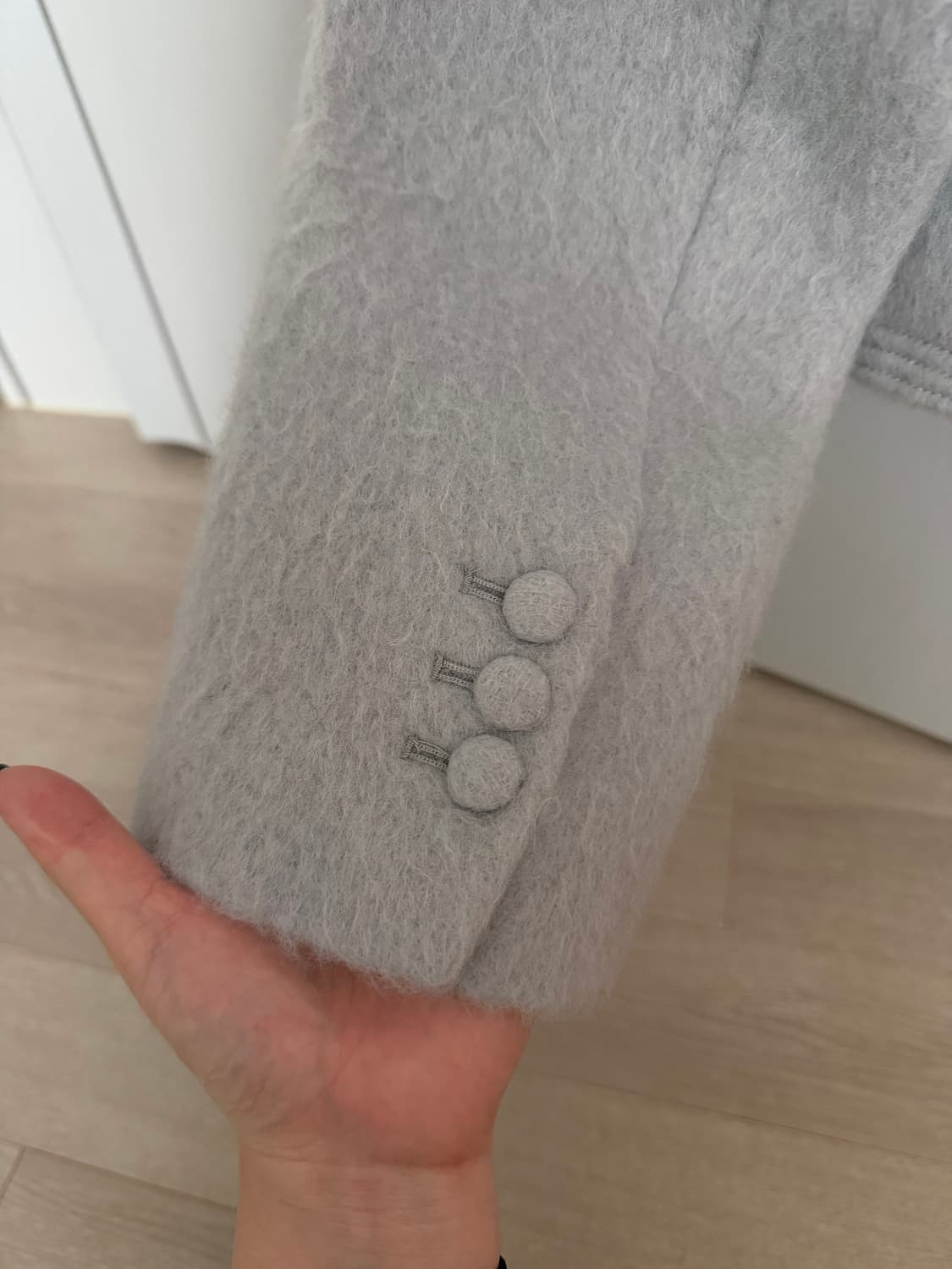 에임홉메이크 Aime hope make 마크들리 숏 퍼자켓 상품이미지4