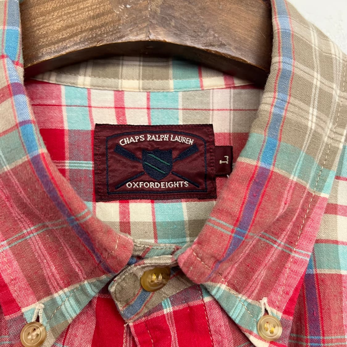 00‘s 폴로 챕스 마드라스 체크 반팔셔츠 상품이미지2