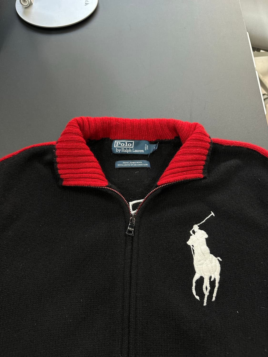 폴로랄프로렌 USA 빅포니 램스울 트랙 투웨이 니트집업 상품이미지7