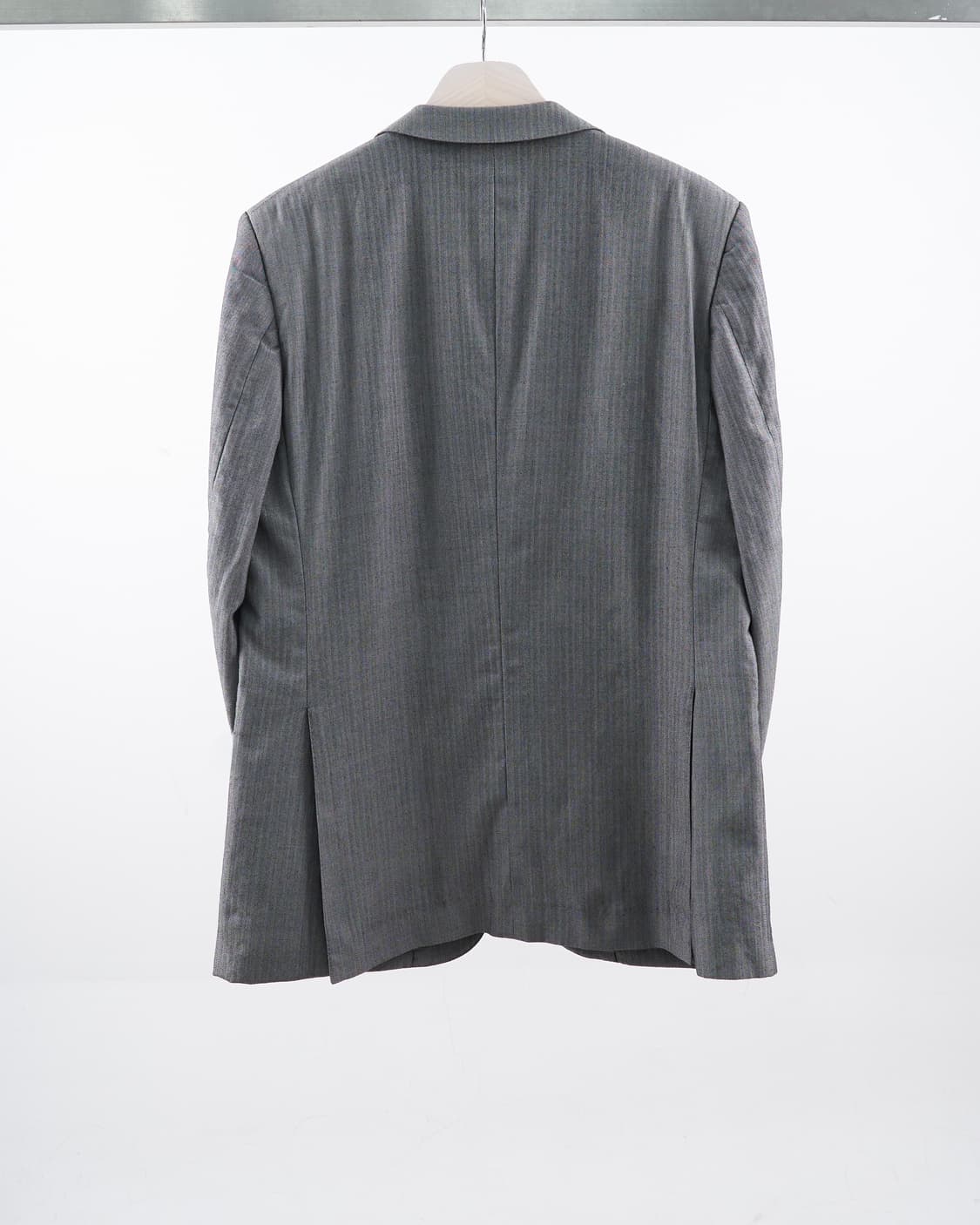 Burberry 런던라벨 울 투버튼 그레이 자켓 상품이미지2