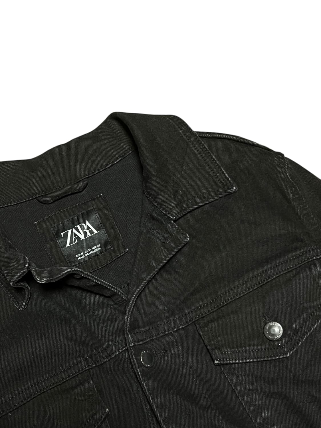 ZARA MAN 데님 자켓 S 블랙 상품이미지2