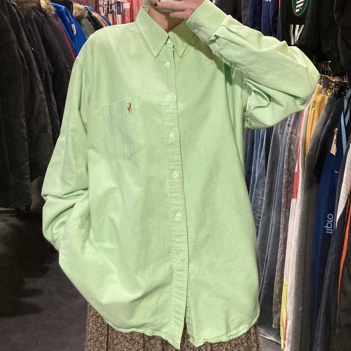 [IM] 폴로 랄프로렌 셔츠 파스텔 그린 상품이미지1