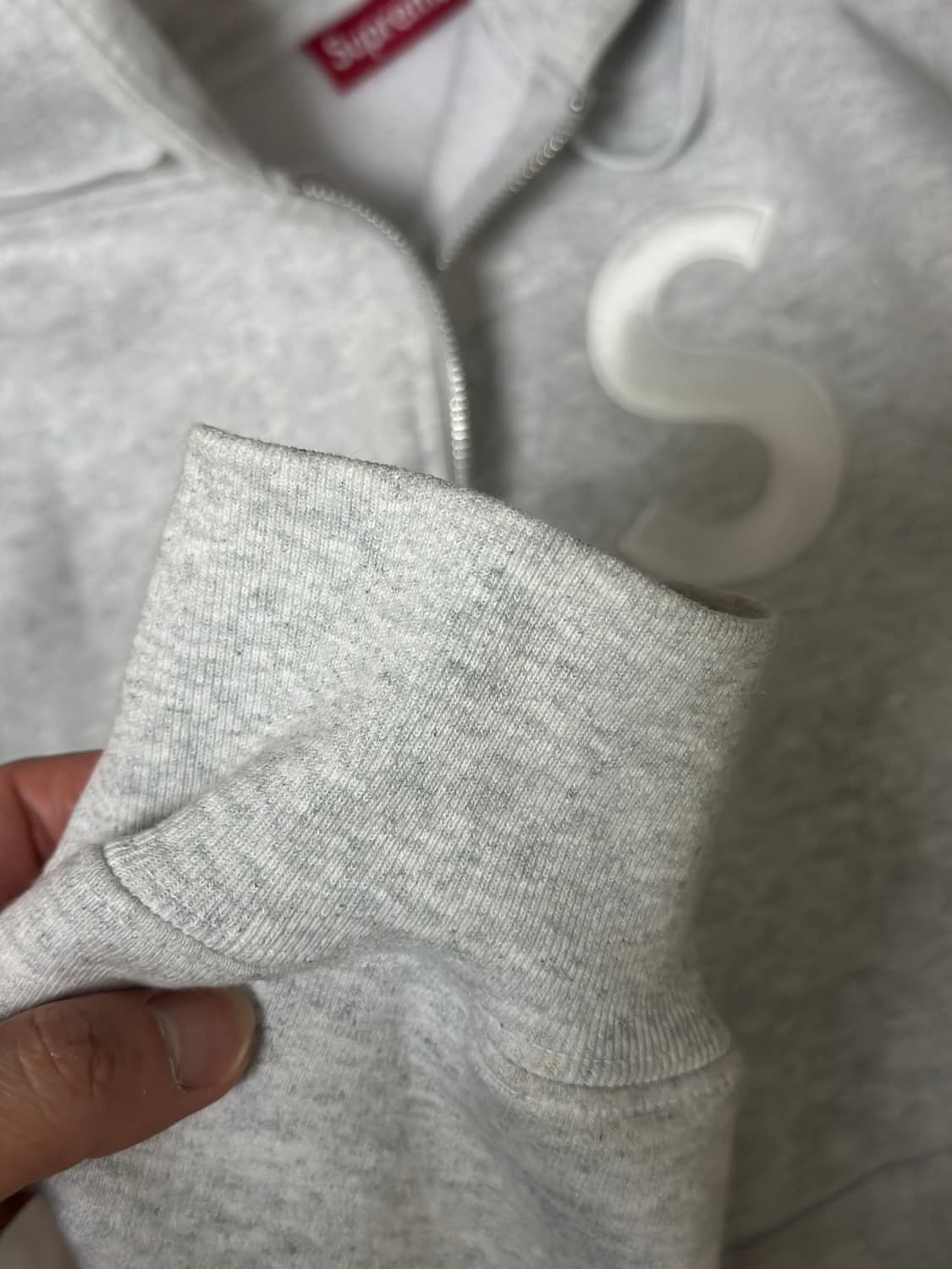 슈프림 S로고 후드집업 XL 상품이미지3