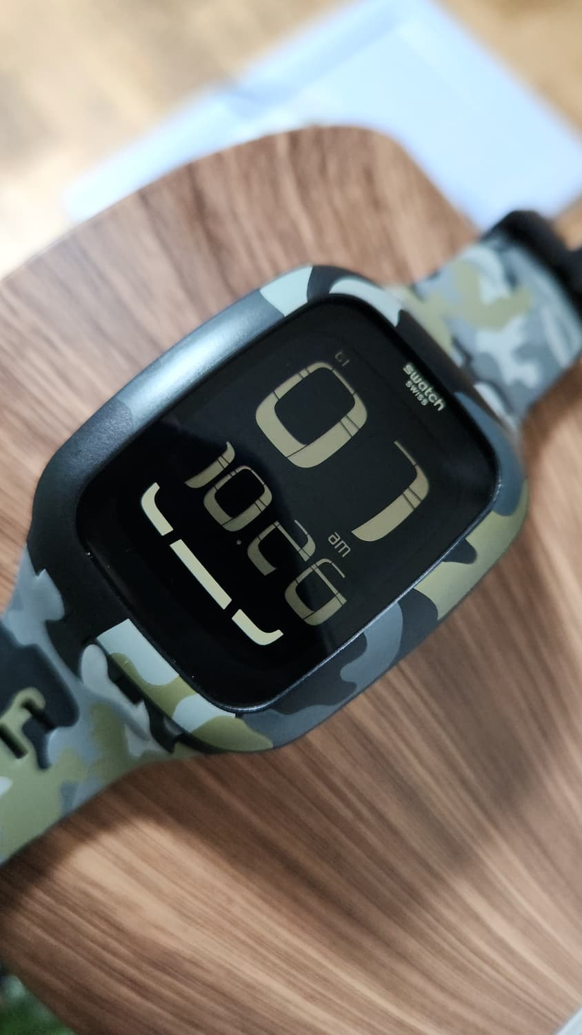 # SWATCH 스와치 터치 디지털 카모 레어모델 정품시계 급처 상품이미지4