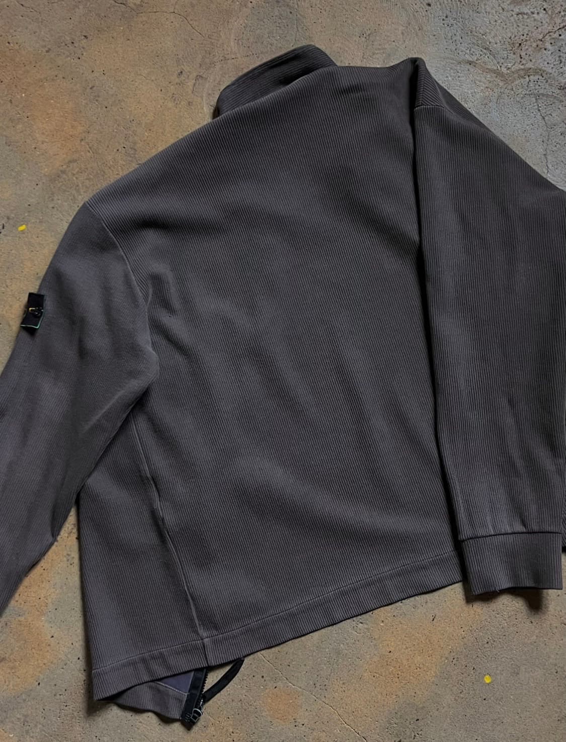 00SS 스톤아일랜드 그린 엣지 배지 립 니트 오버 셔츠 아카이브 상품이미지7