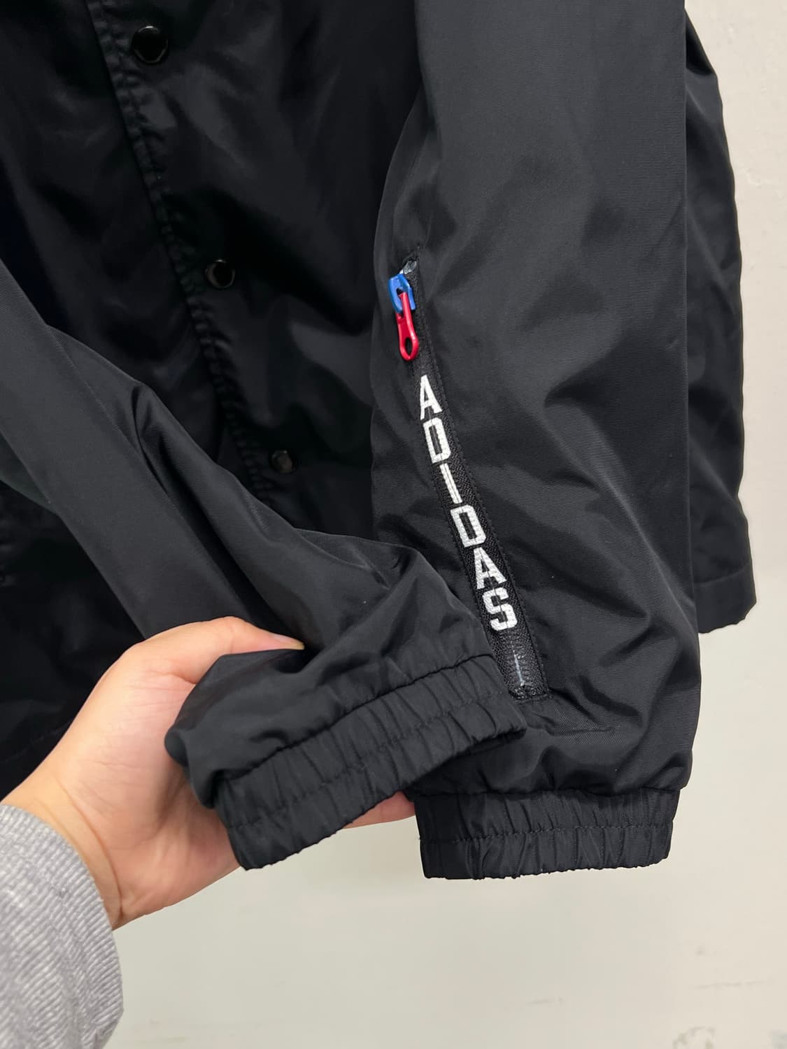 아디다스 뉴욕 윈드브레이커 후드 코치자켓 블랙 상품이미지6