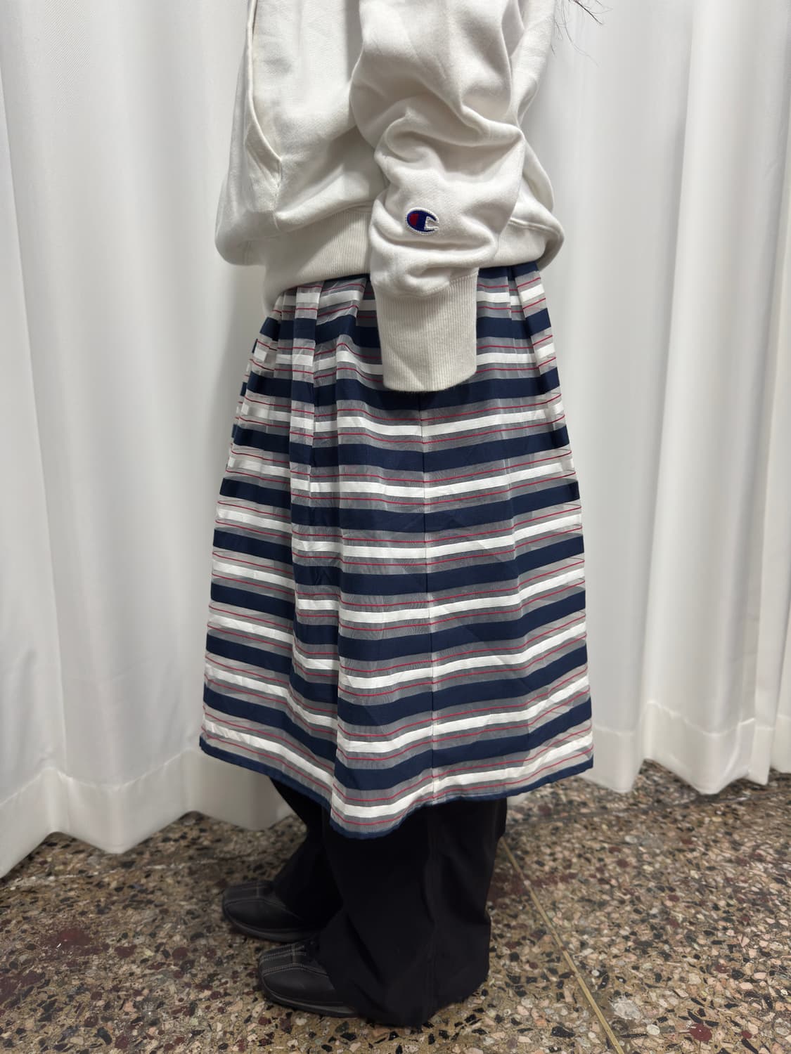 stripe midi skirt 상품이미지5