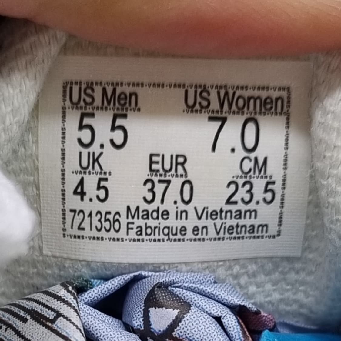 반스 클래식 체커보드 여성스니커즈235. 상품이미지6