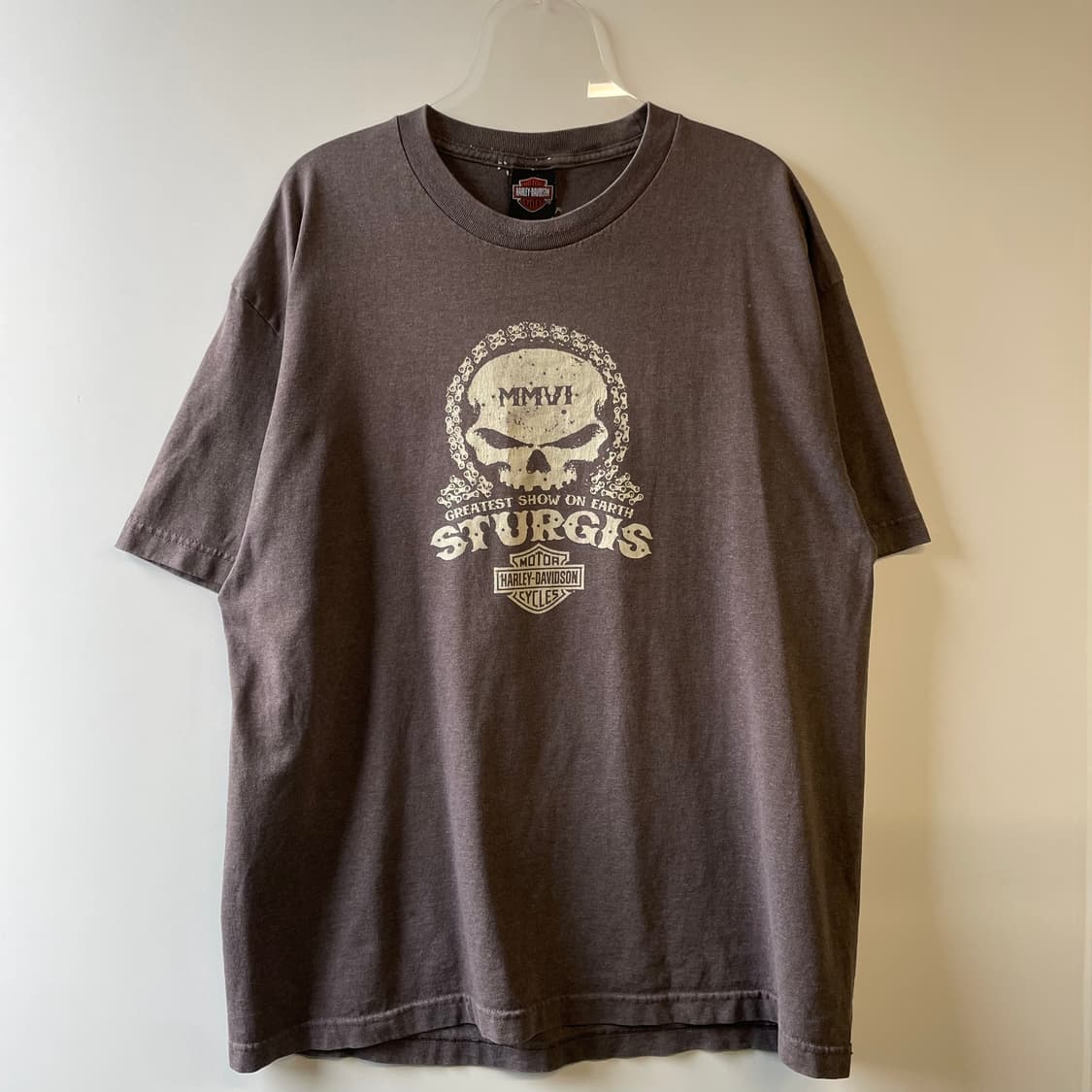 할리데이비슨 롱혼 프린팅 반팔 티셔츠 상품이미지2