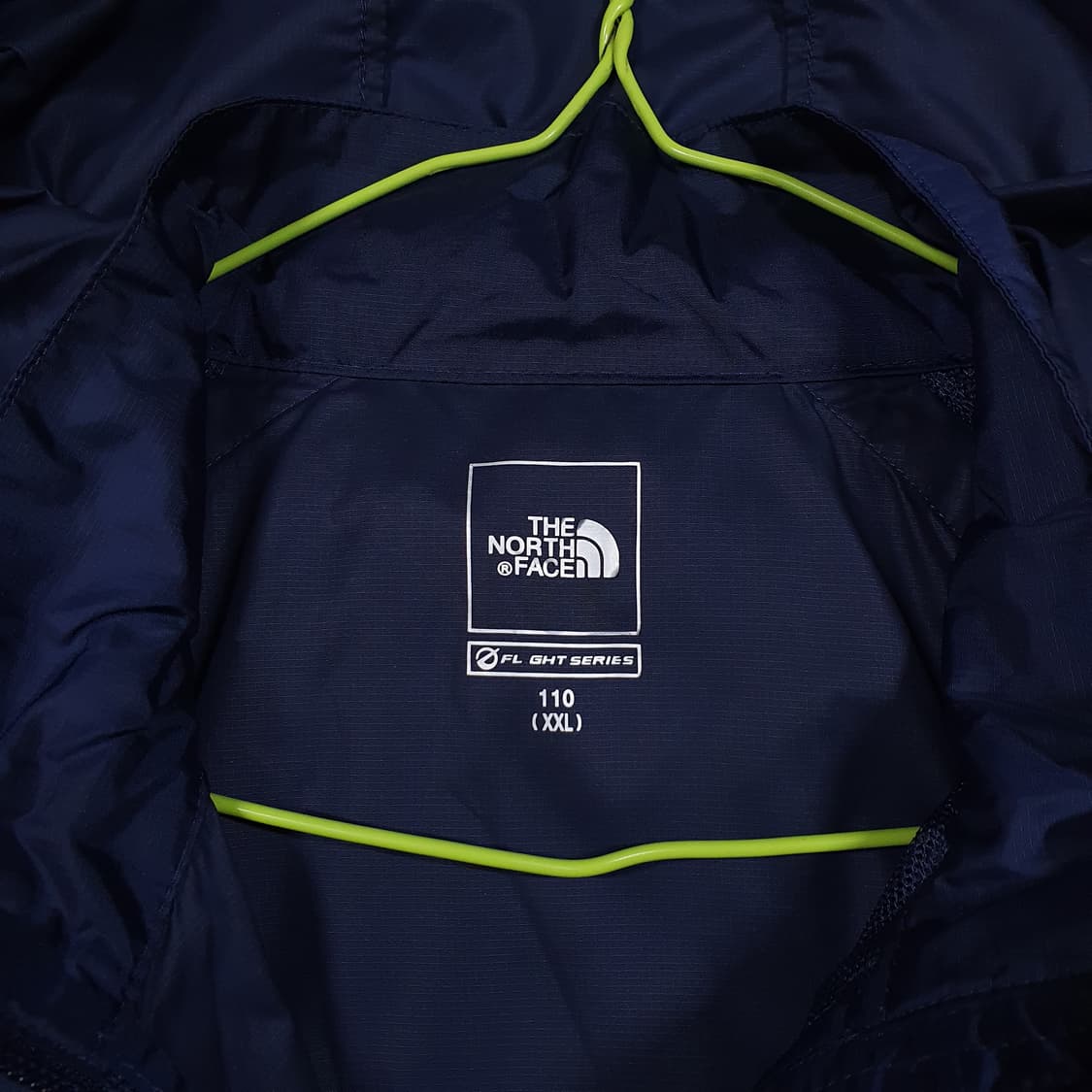2XL) 노스페이스 플라잇 시리즈 경량 바람막이 집업 후드 자켓 네이비 상품이미지5