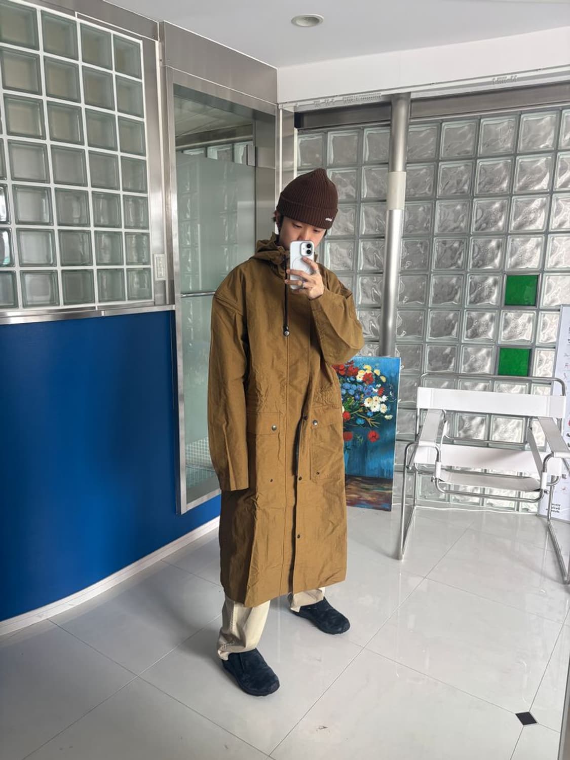 OVAL D BACK LOGO OVERSIZE LONG COAT 롱 코트 상품이미지1