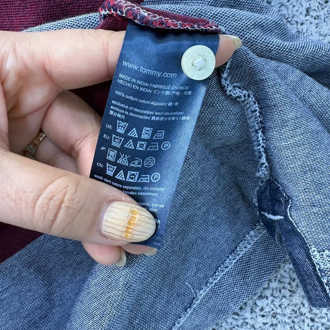 XS 타미힐피거 남성 골프 반팔 카라티 0414J 상품이미지5