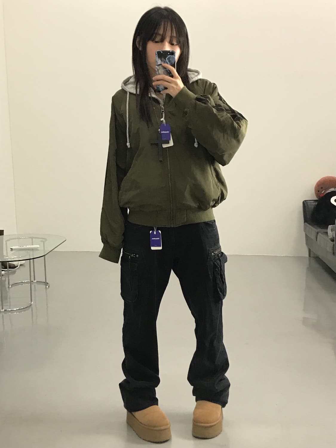 콜자 카키 항공점퍼 상품이미지2