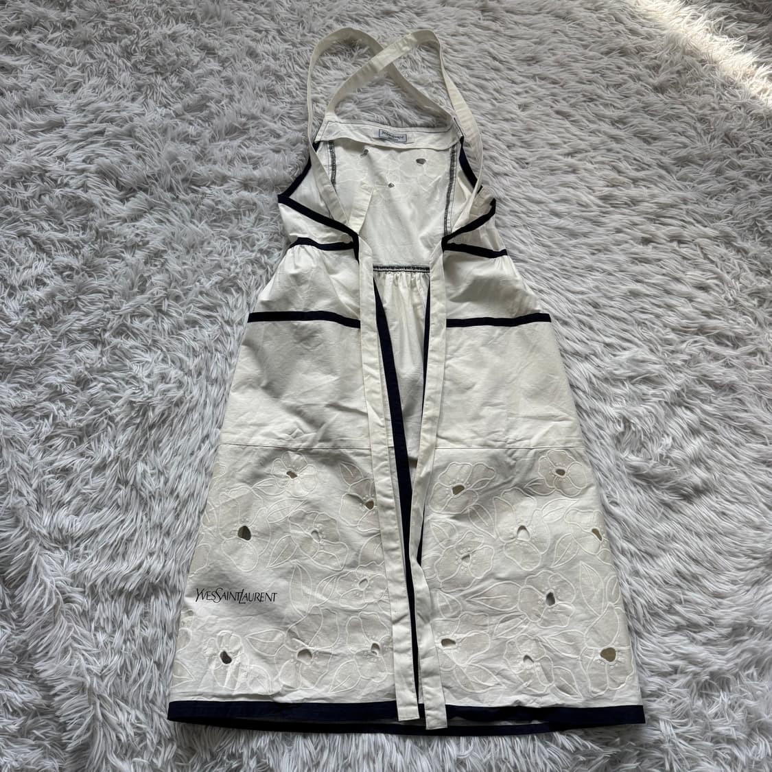 YVESSAINTLAURENT 일본빈티지 앞치마 입생로랑 에이프런 fre 상품이미지3