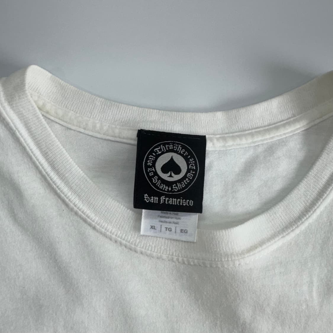 Thrasher 트레셔 로고 화이트 반팔 상품이미지5