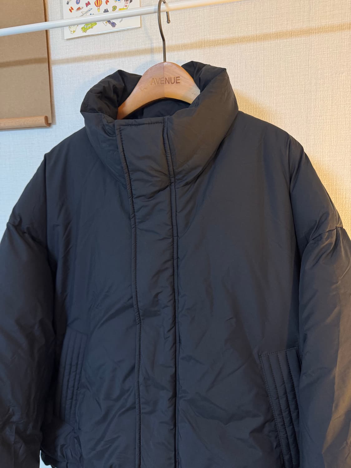 [M]TOFFEE 토피 크롭 숏패딩 블랙 상품이미지3