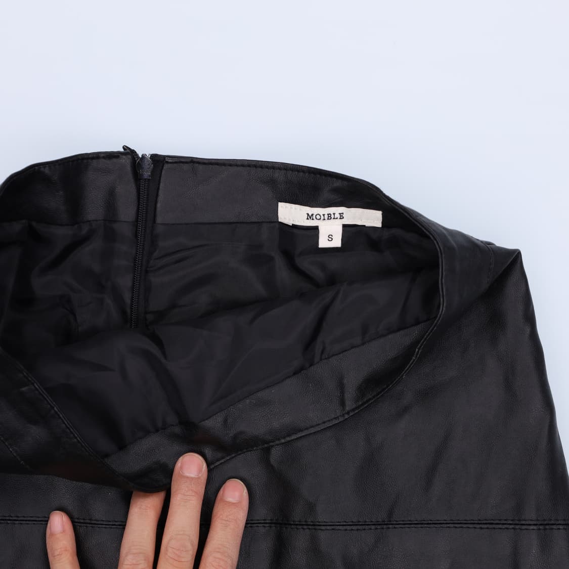 [S] 빈티지 여성 레더 스커트 치마 1205HR2 상품이미지4