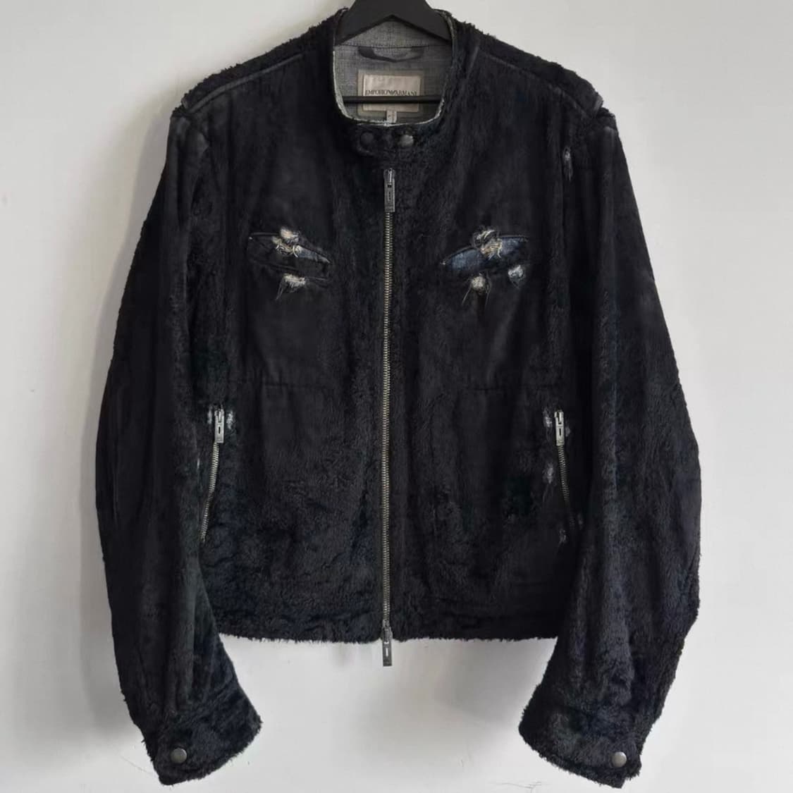 Emporio Armani Denim Cafe Racer Jacket 상품이미지1