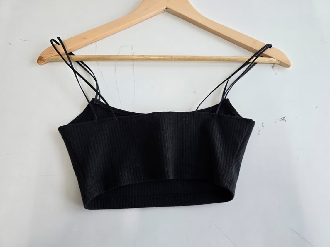 타미진스 블랙 크롭 나시 XS 상품이미지2