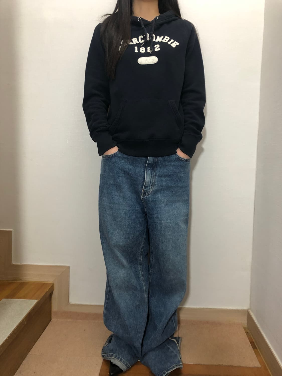 빈티지 아베크롬비 블랙 후디 상품이미지8