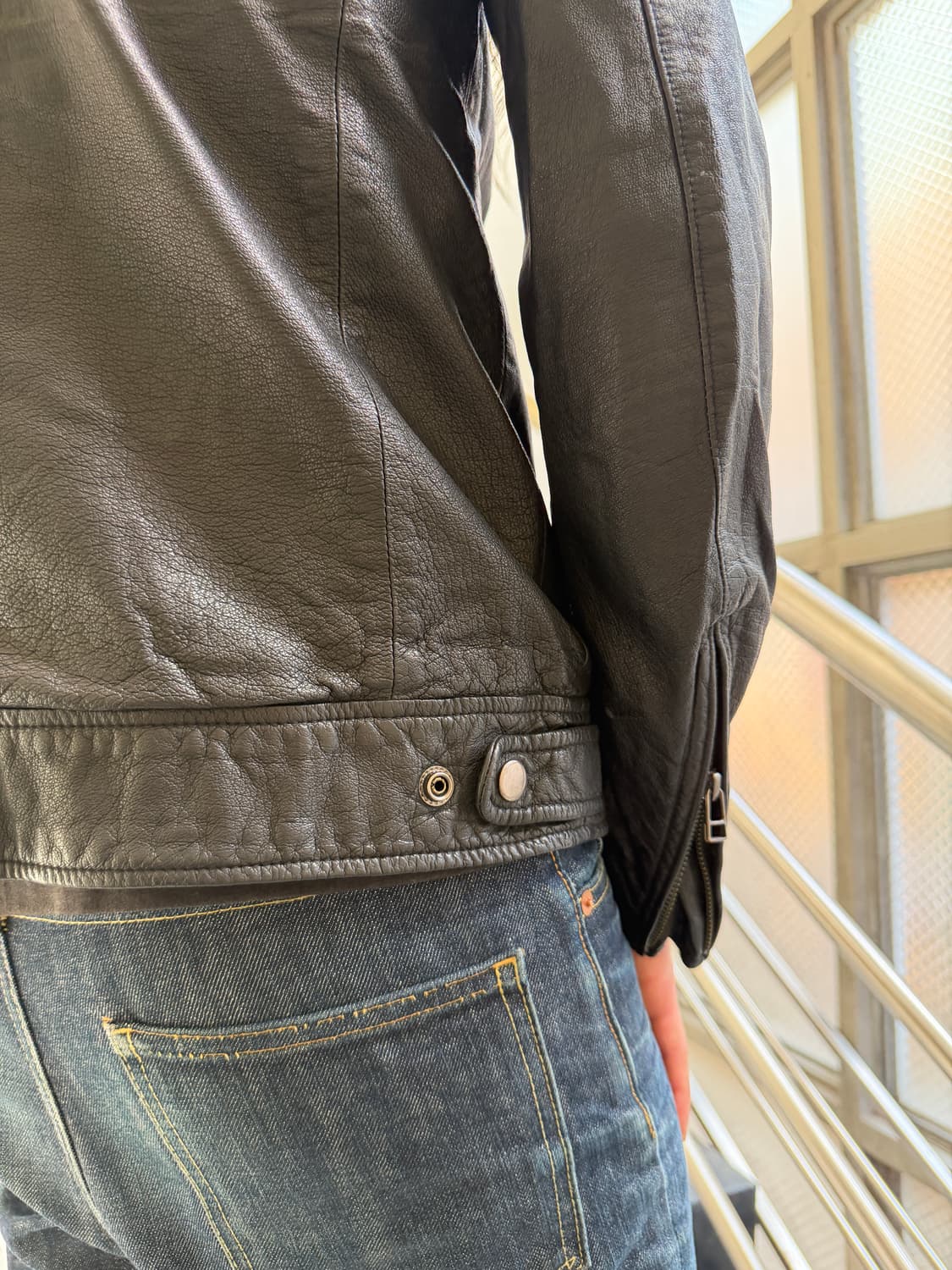 Tass Standard pig leather single biker 상품이미지4