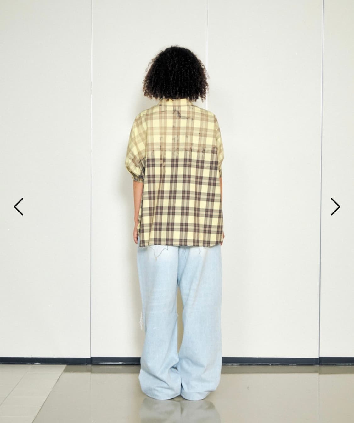 로레일즈 페이드 워싱 체크 셔츠 상품이미지4