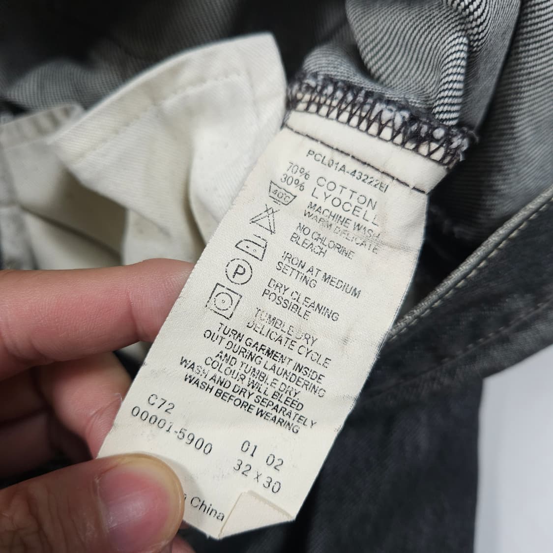 리바이스 엔지니어드 흑청 데님팬츠  상품이미지6