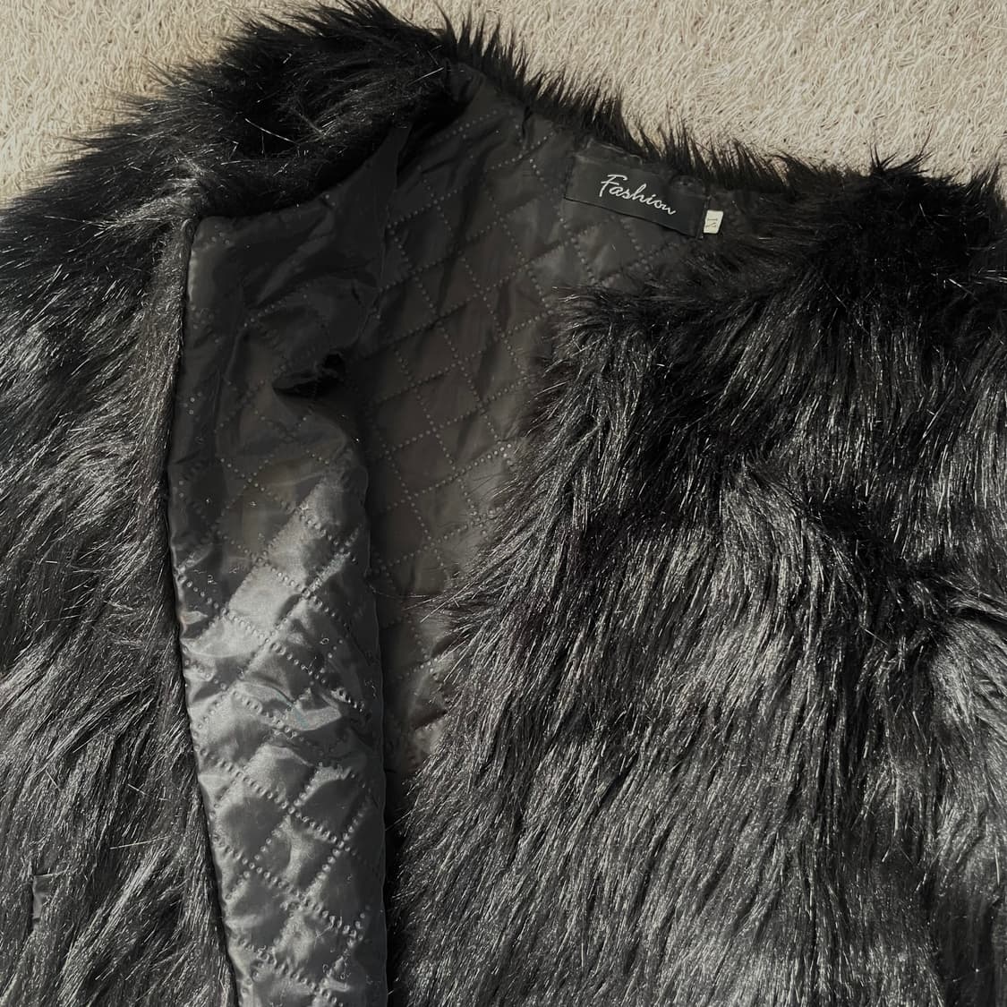 블랙 퍼자켓 상품이미지3