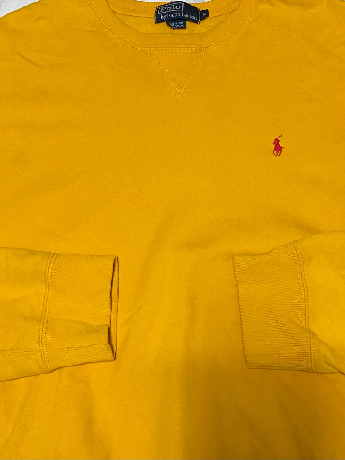 폴로 옐로우 맨투맨티셔츠 105 상품이미지4