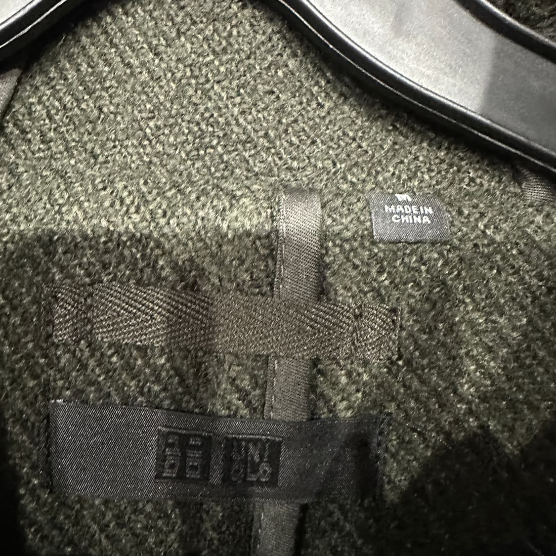 유니클로 카키 더플 떡볶이코트 M 상품이미지3