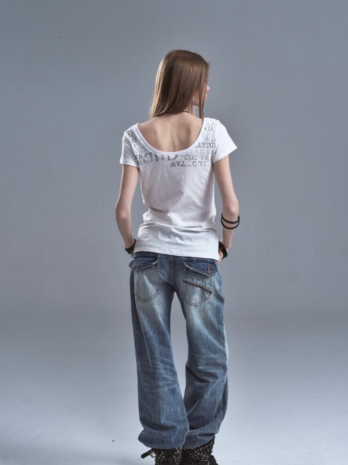 wearandtear 리버시블 레터링 반팔 상품이미지3