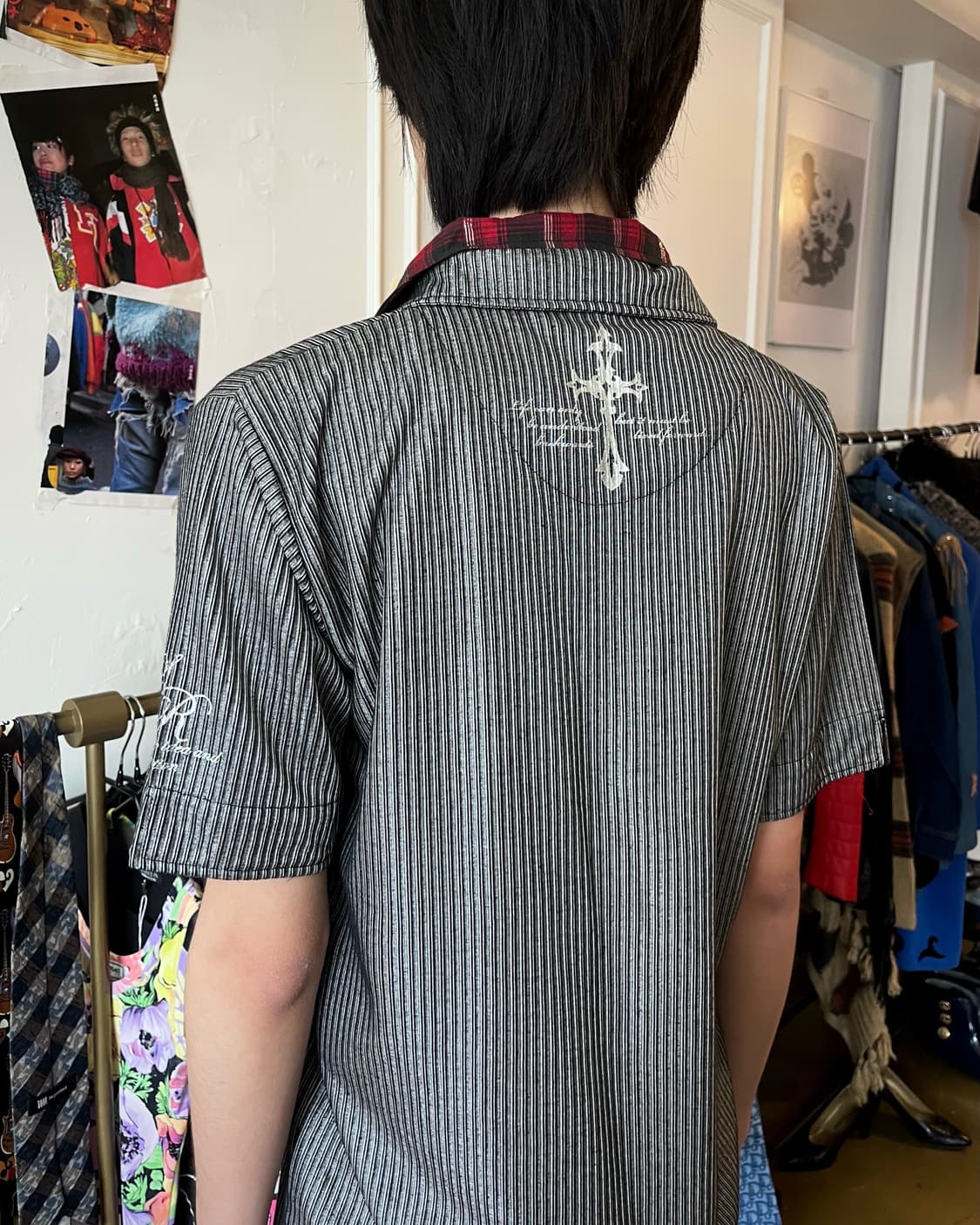 90-00s Mind Games Gothic Layered 1/2 Top 상품이미지3
