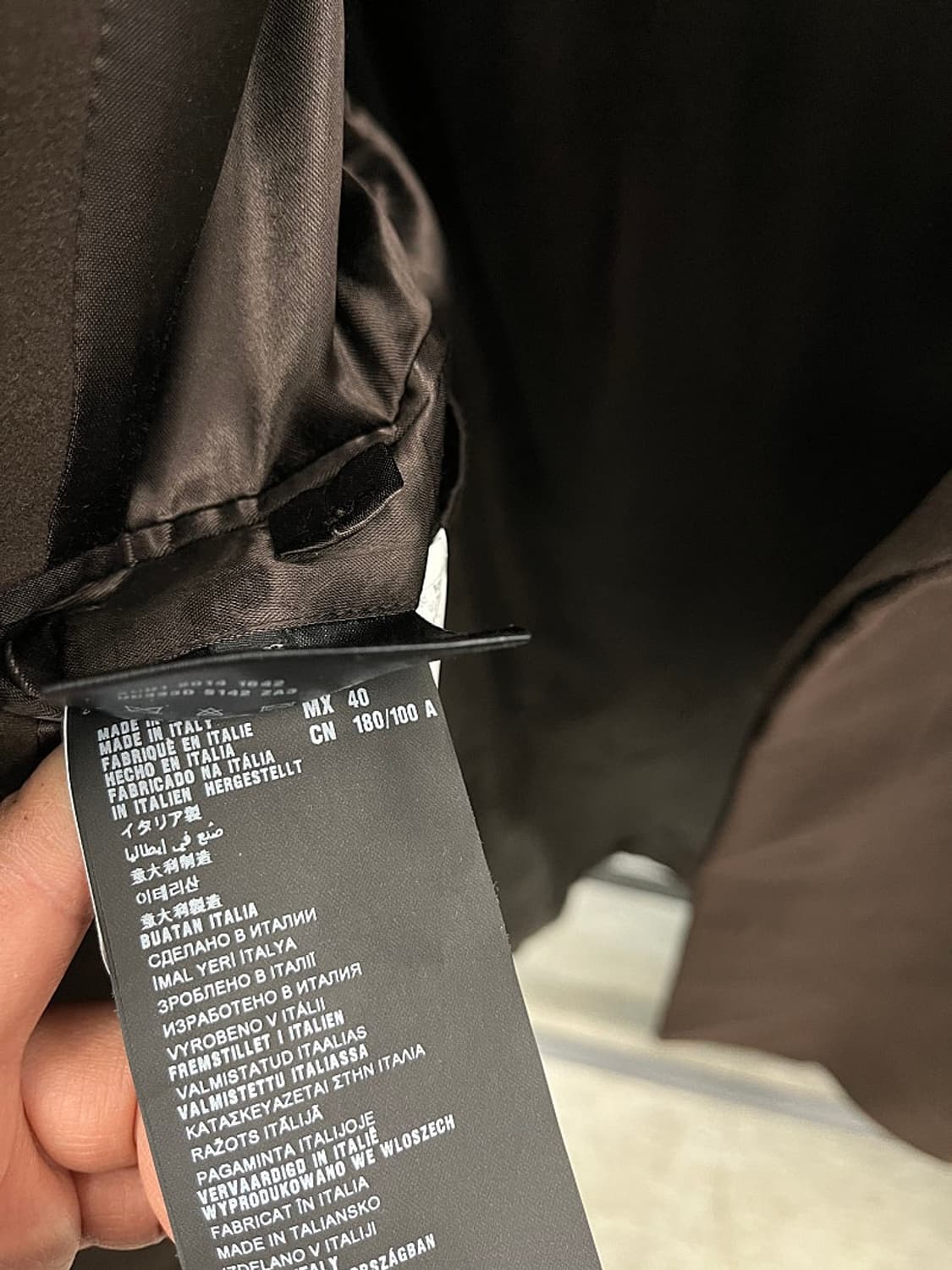 100-105) 프라다 이태리 브라운 몰스킨 코트 상품이미지10