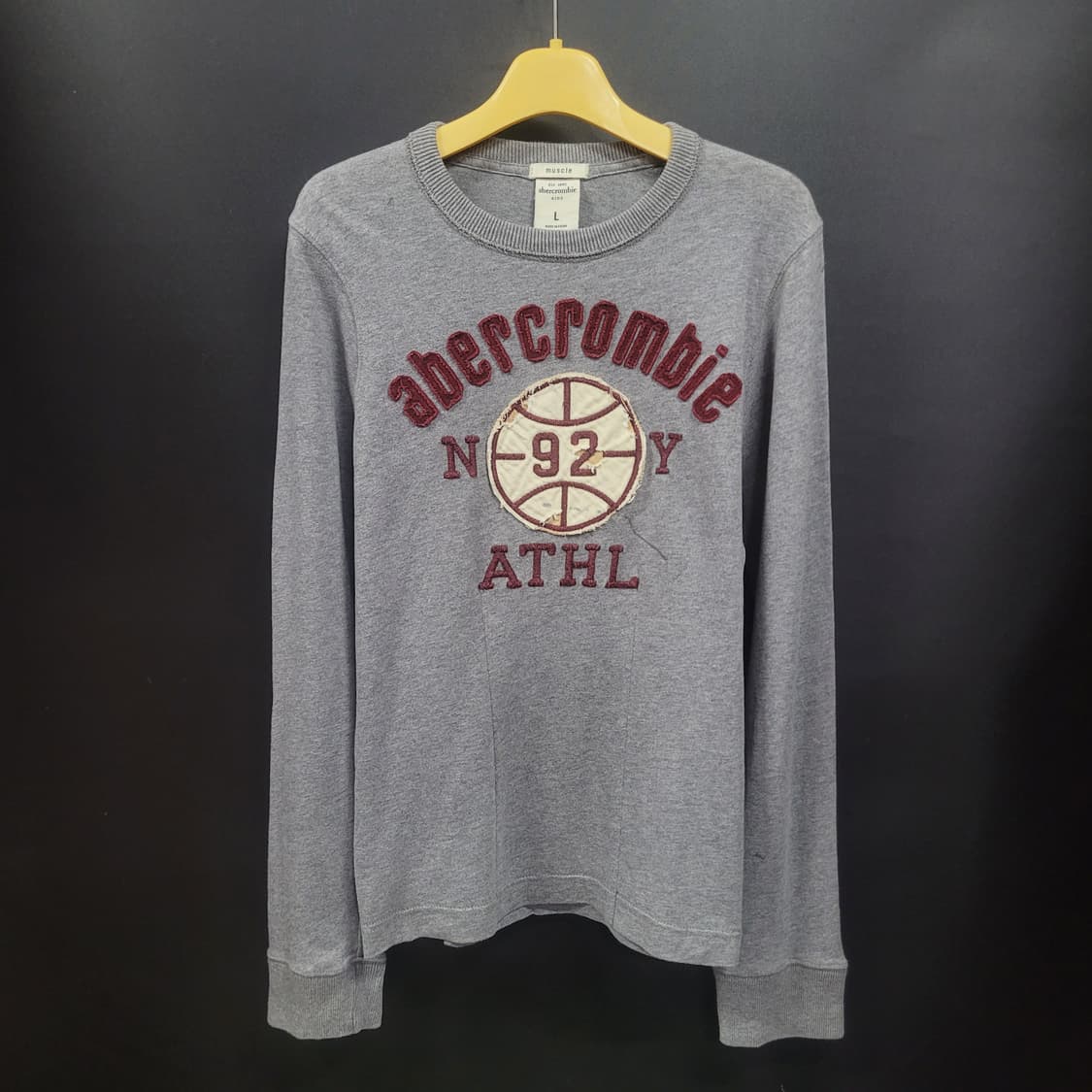 Abercrombie 아베크롬비 빈티지 빅로고 패치 셔츠  상품이미지1