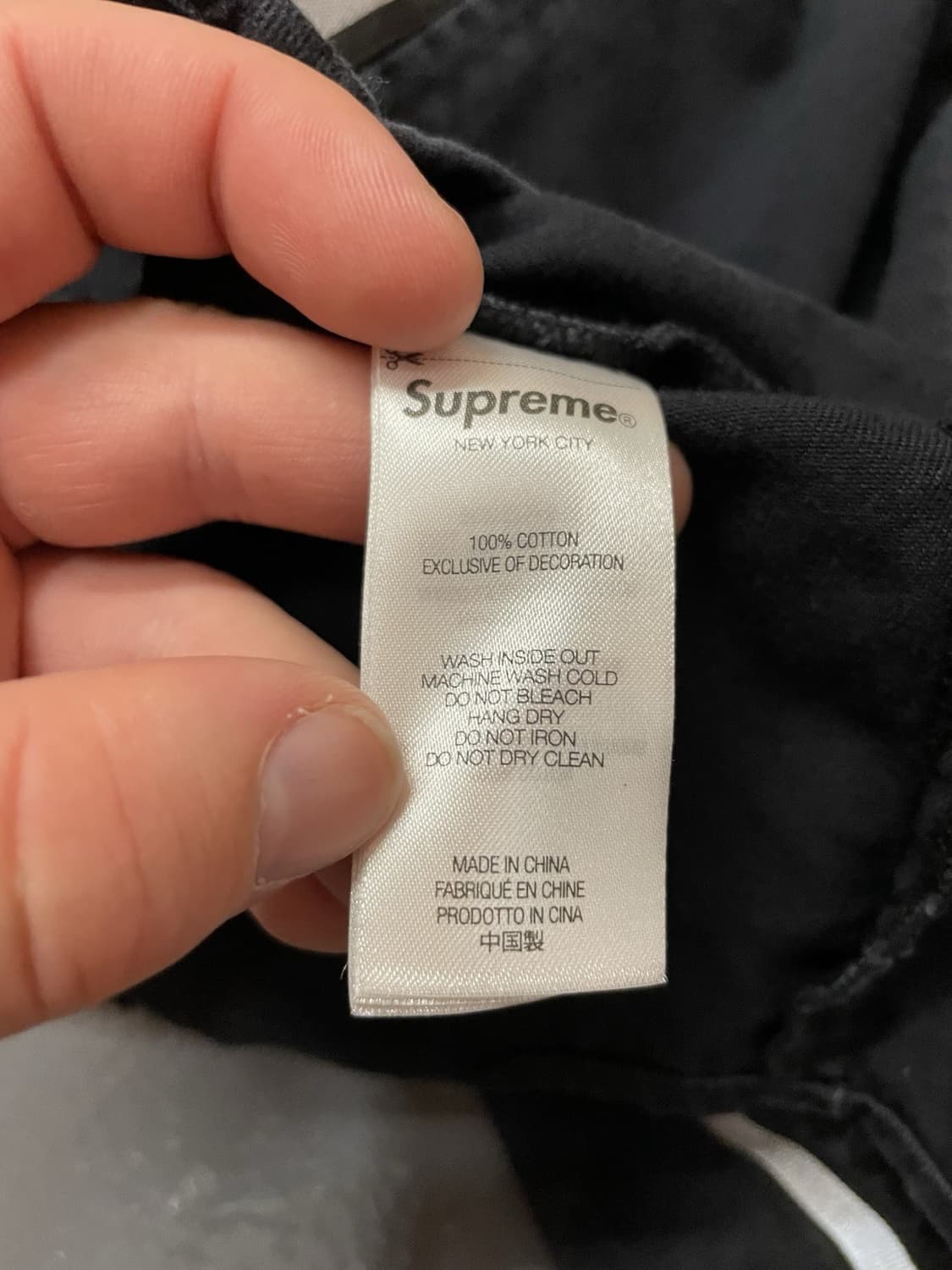 25SS 슈프림 리플렉티브 스트라이프 숏슬리브 워크 셔츠 블랙 상품이미지5