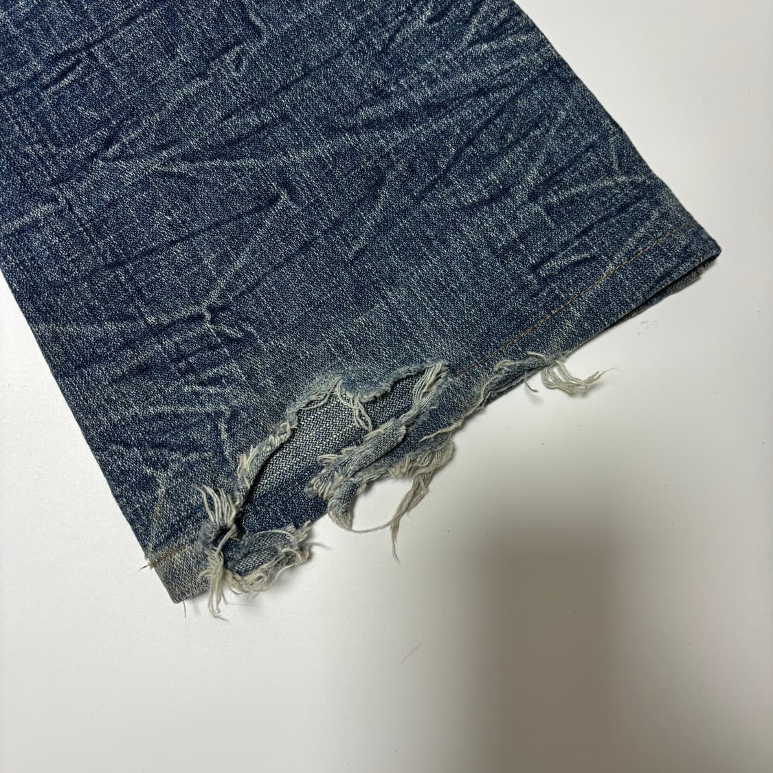 프레스(PRESS) 락시크 그런지 로우라이즈 부츠컷 데님 상품이미지8