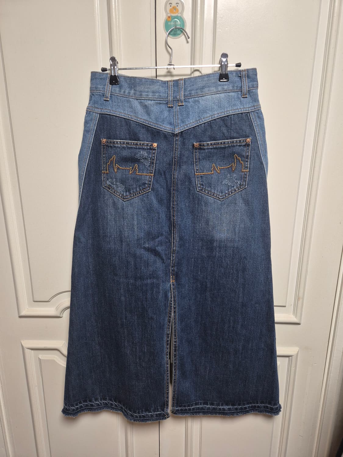 럭키슈에뜨 데님 롱 스커트 치마 38 상품이미지4