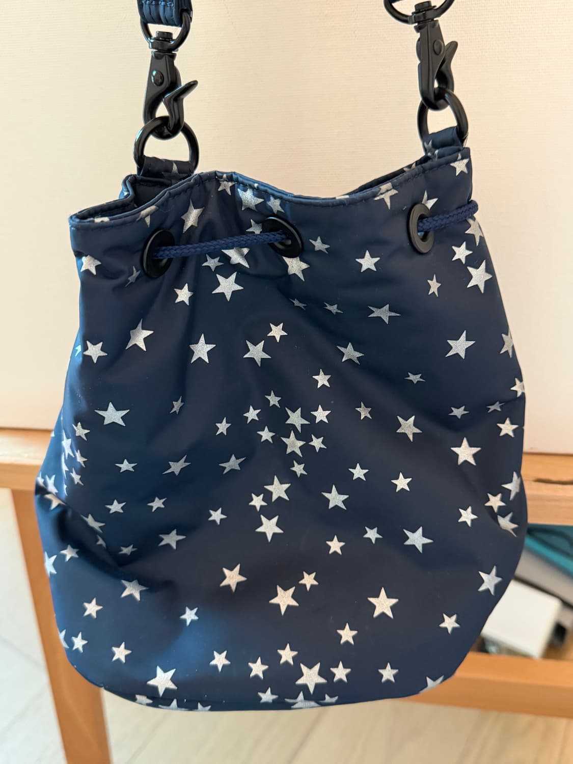 헤드포터 요시다포터 스타 패턴 벌룬삭 네이비 상품이미지2