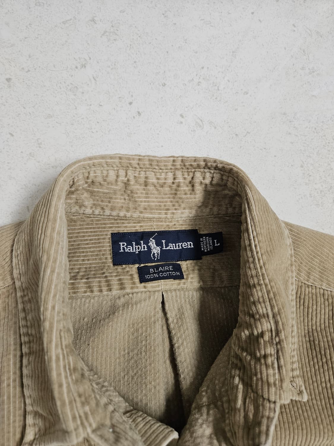 90s 폴로 랄프로렌 L 코듀로이 셔츠 상품이미지5