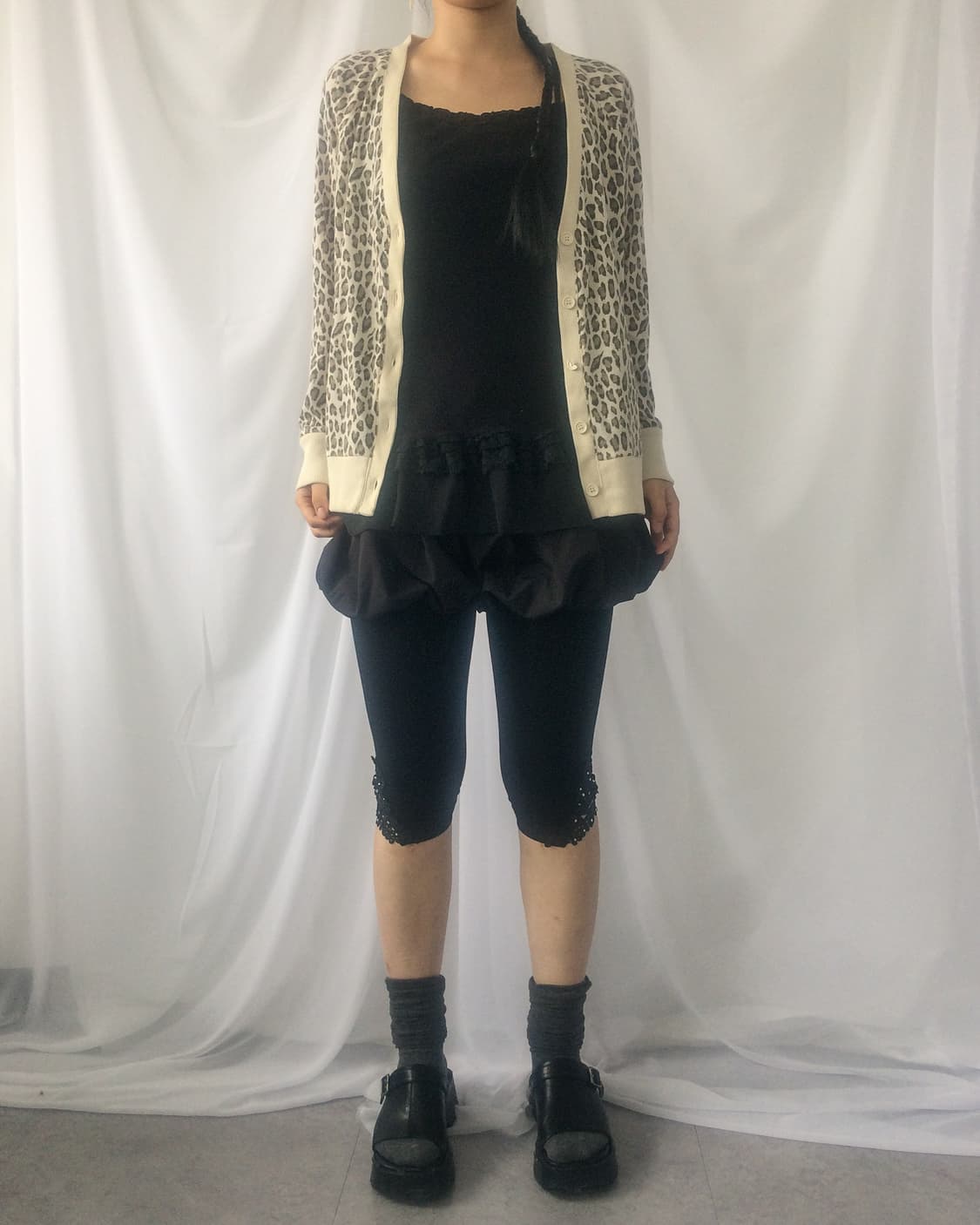 Leopard pattern cardigan 상품이미지5