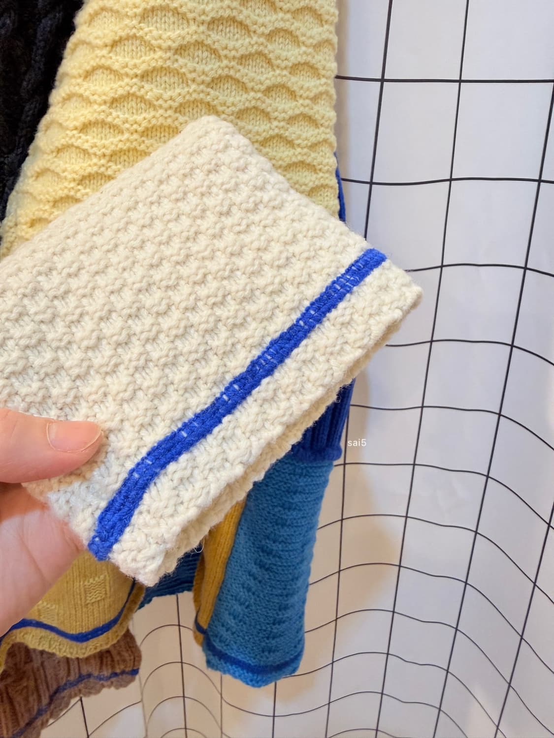 아더에러 x 자라 패치워크 오버사이즈 가디건 상품이미지6