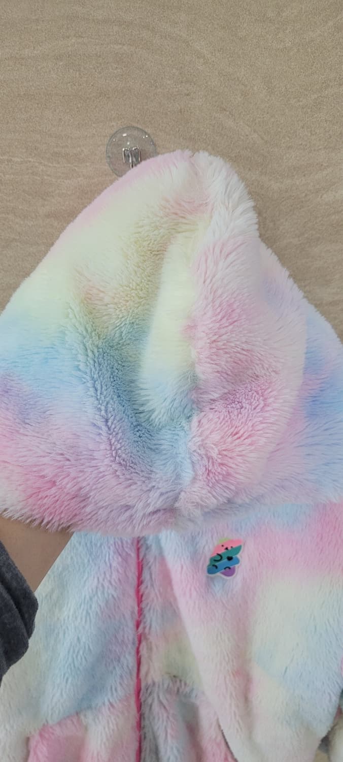 (여아140사이즈)신디키즈 도톰 무지개 후리스 상품이미지6