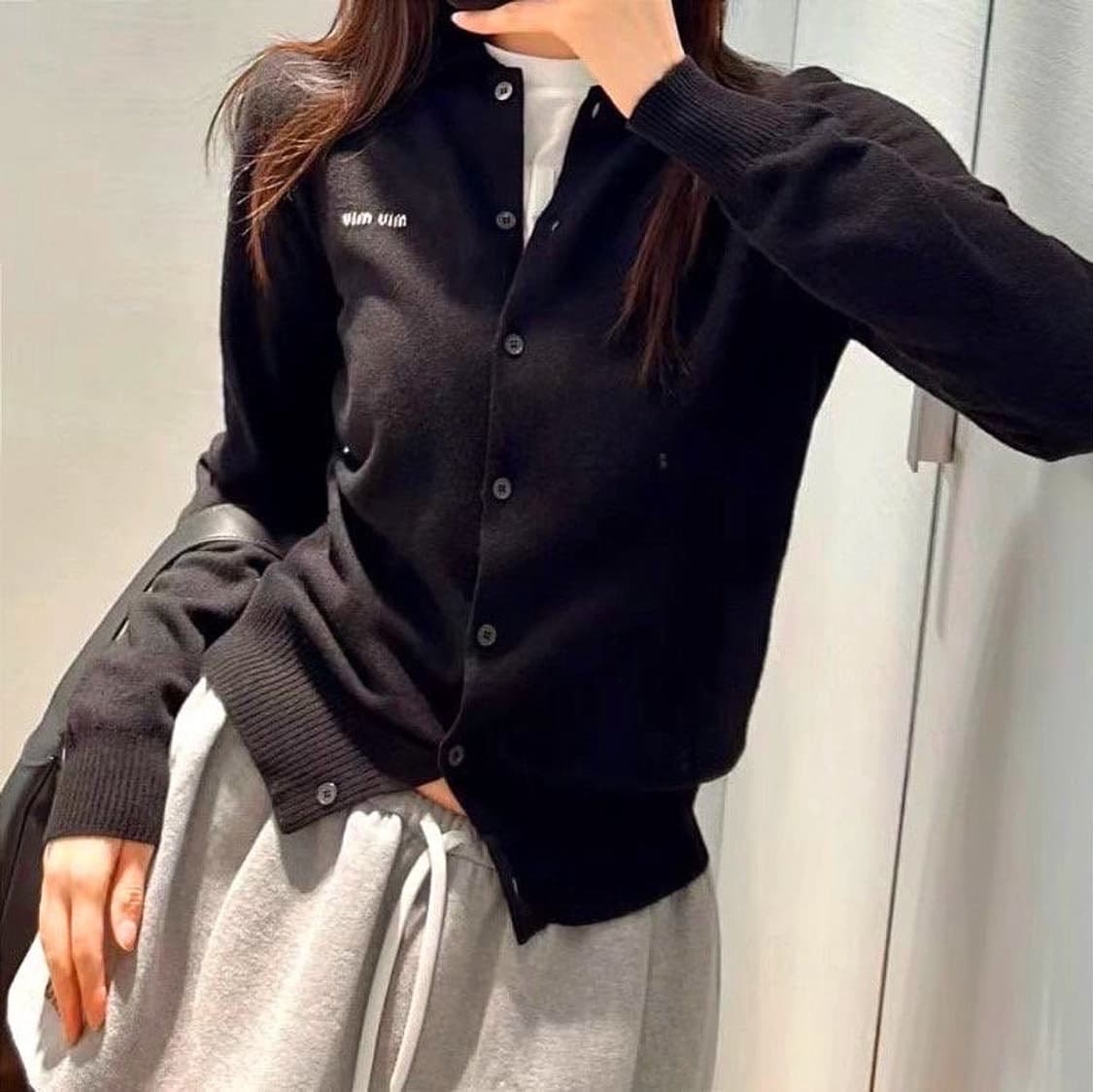 (새상품)미유미유카라가디건 상품이미지3